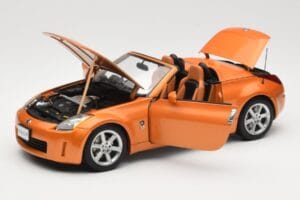 Nissan Fairlady Z Z33 Roadster Sunset Orange AUTOart 1:18 77377 Metal — zdjęcie 2 z 8