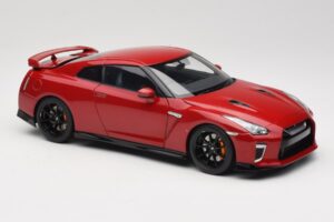 Nissan GT-R R35 Track Edition NISMO Vibrant Red MotorHelix 1:18 M83511 Metal — zdjęcie 6 z 8