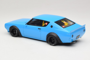 Nissan Skyline 2000 GT-R KPGC110 LB Works Niebieski Otto 1:18 OT1210 Żywica — zdjęcie 4 z 6