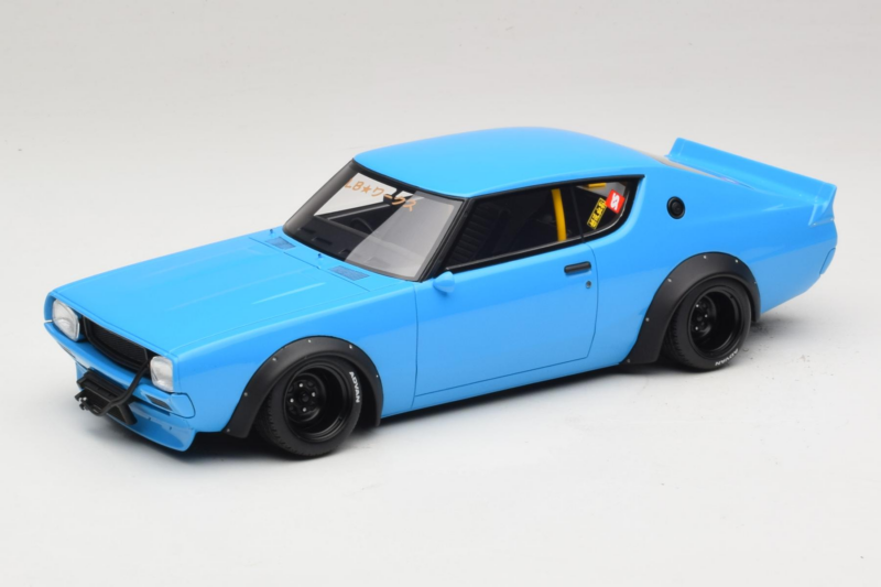 Nissan Skyline 2000 GT-R KPGC110 LB Works Niebieski Otto 1:18 OT1210 Żywica