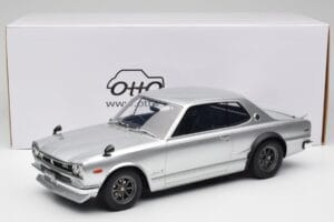 Nissan Skyline C10 2000 GT-R Srebrny Otto 1:12 G094 Żywica — zdjęcie 6 z 6