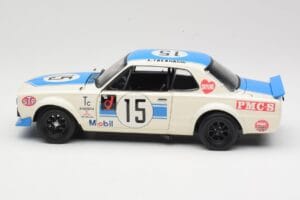Nissan Skyline 2000GT-R KPGC10 #15 K. Takahashi Nissan Works JTCC 1972 Kyosho 1:18 08122B Metal — zdjęcie 4 z 8