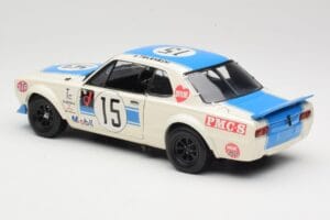 Nissan Skyline 2000GT-R KPGC10 #15 K. Takahashi Nissan Works JTCC 1972 Kyosho 1:18 08122B Metal — zdjęcie 7 z 8