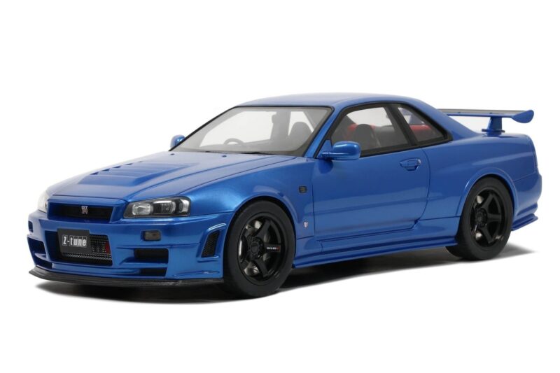 Nissan Skyline GT-R R34 NISMO Z-Tune Bayside Blue Otto 1:12 G082 Żywica