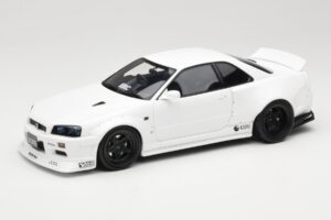Nissan Skyline GT-R BNR34 by KRC Pearl White Otto 1:18 OT1135 Żywica