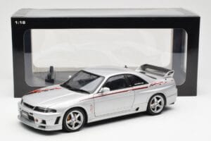 Nissan Skyline GT-R R33 R-Tune Srebrny AUTOart 1:18 77326 Metal — zdjęcie 8 z 8