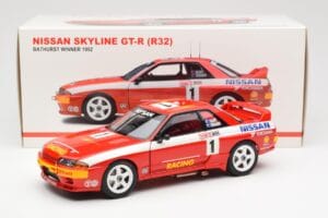 Nissan Skyline GT-R R32 #1 J. Richards / M. Skaife Bathurst 1000 Winner 1992 AUTOart 1:18 89279 Metal — zdjęcie 8 z 8
