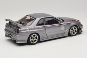 Nissan Skyline GT-R R34 Nismo S-Tune Srebrny AUTOart 1:18 77358 Metal — zdjęcie 3 z 8