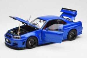 Nissan Skyline GT-R R34 NISMO Z-Tune Bayside Niebieski AUTOart 1:18 77354 Kompozyt — zdjęcie 2 z 8
