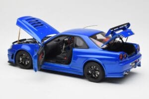 Nissan Skyline GT-R R34 NISMO Z-Tune Bayside Niebieski AUTOart 1:18 77354 Kompozyt — zdjęcie 5 z 8