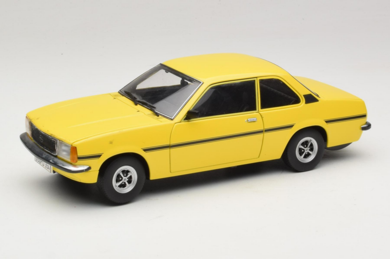 Opel Ascona B SR Żółty Zarysowany Przód Sun Star 1:18 5384 Metal