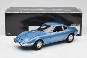 Opel GT Niebieski Minichamps 1:18 180049020 Metal — zdjęcie 8 z 8