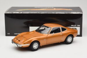 Opel GT Złoty Minichamps 1:18 180049025 Metal — zdjęcie 8 z 8