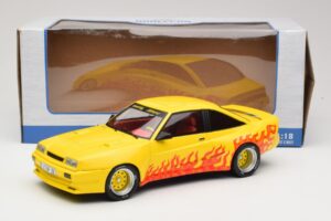 Opel Manta B Mattig Żółty z Płomieniem MCG 1:18 MCG18115 Metal — zdjęcie 6 z 6