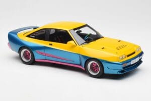 Opel Manta Żółty Niebieski BoS Models 1:18 BOS279 Metal — zdjęcie 4 z 6