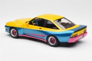 Opel Manta Żółty Niebieski BoS Models 1:18 BOS279 Metal — zdjęcie 5 z 6