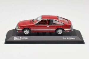 Opel Monza A Czerwony Minichamps 1:43 400045121 Metal