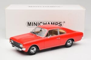 Opel Rekord C Coupe Czerwony Minichamps 1:18 107047020 Żywica — zdjęcie 6 z 6