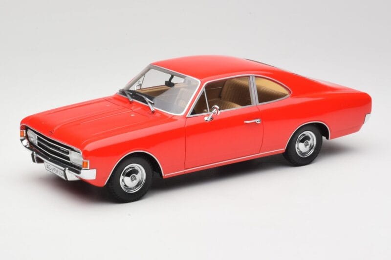 Opel Rekord C Coupe Czerwony Minichamps 1:18 107047020 Żywica