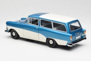 Opel Rekord P1 Caravan Niebieski Metallic Minichamps 1:18 180043210 Metal — zdjęcie 7 z 8