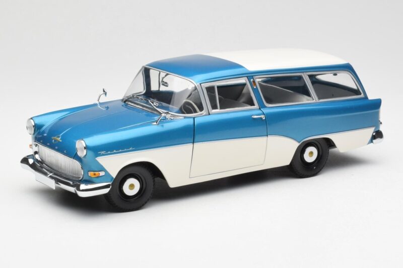 Opel Rekord P1 Caravan Niebieski Metallic Minichamps 1:18 180043210 Metal