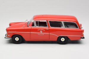 Opel Rekord P1 Caravan Feuerwehr Neuenkirchen Minichamps 1:18 180043291 Metal — zdjęcie 4 z 8