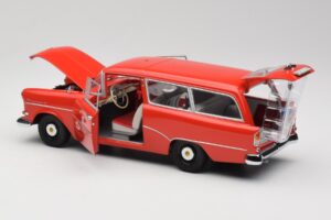 Opel Rekord P1 Caravan Feuerwehr Neuenkirchen Minichamps 1:18 180043291 Metal — zdjęcie 5 z 8