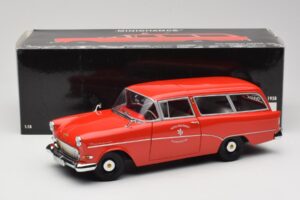 Opel Rekord P1 Caravan Feuerwehr Neuenkirchen Minichamps 1:18 180043291 Metal — zdjęcie 8 z 8