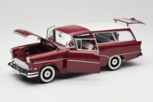 Opel Rekord P1 Caravan Czerwony Minichamps 1:18 180043211 Metal — zdjęcie 2 z 8