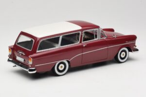 Opel Rekord P1 Caravan Czerwony Minichamps 1:18 180043211 Metal — zdjęcie 3 z 8