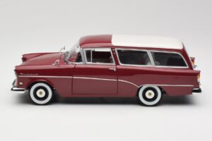 Opel Rekord P1 Caravan Czerwony Minichamps 1:18 180043211 Metal — zdjęcie 4 z 8
