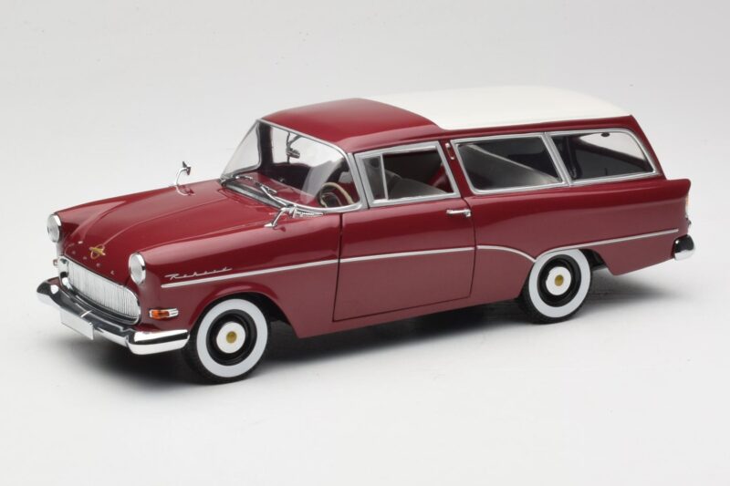 Opel Rekord P1 Caravan Czerwony Minichamps 1:18 180043211 Metal