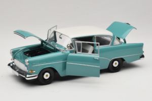 Opel Rekord P1 Turkusowy Niebieski Minichamps 1:18 180043200 Metal — zdjęcie 2 z 8