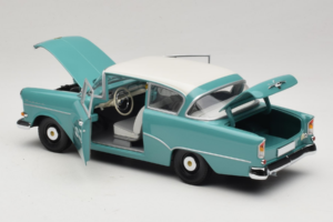 Opel Rekord P1 Turkusowy Niebieski Minichamps 1:18 180043200 Metal — zdjęcie 5 z 8