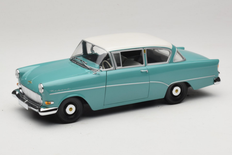 Opel Rekord P1 Turkusowy Niebieski Minichamps 1:18 180043200 Metal