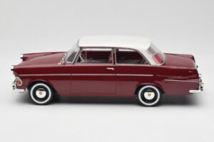 Opel Rekord P2 Ciemnoczerwony & Biały BoS Models 1:18 BOS415 Żywica — zdjęcie 3 z 6