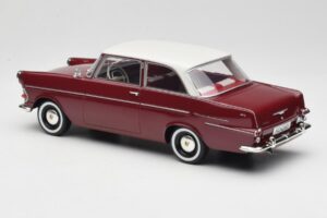 Opel Rekord P2 Ciemnoczerwony & Biały BoS Models 1:18 BOS415 Żywica — zdjęcie 5 z 6