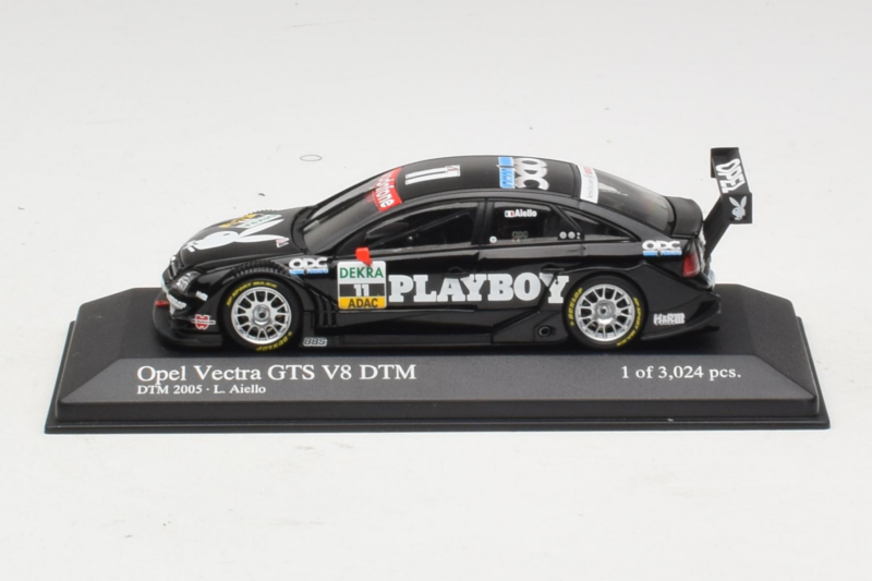 Opel Vectra GTS V8 #11 Playboy L. Aiello DTM 2005 Minichamps 1:43 436054611 Metal