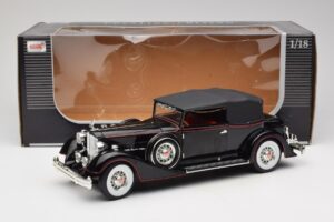 Packard Kabriolet Czarny Anson 1:18 30397 Metal — zdjęcie 8 z 8