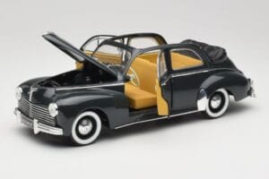 Peugeot 203 Kabriolet Czarny Solido 1:18 8156 Metal — zdjęcie 2 z 8