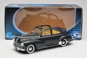 Peugeot 203 Kabriolet Czarny Solido 1:18 8156 Metal — zdjęcie 8 z 8