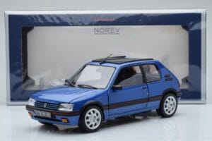 Peugeot 205 GTi 1.9 Z Szyberdachem Miami Niebieski Norev 1:18 184844 Metal — zdjęcie 8 z 8