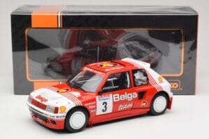 Peugeot 205 T16 #3 B. Darniche / A. Mahe Rally Ypres 1985 IXO 1:18 18RMC135 Metal — zdjęcie 6 z 6