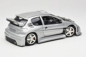 Peugeot 206 MTK Srebrny Solido 1:18 1817 Metal — zdjęcie 3 z 8