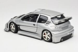 Peugeot 206 MTK Srebrny Solido 1:18 1817 Metal — zdjęcie 7 z 8