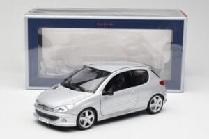 Peugeot 206 RC Aluminium Srebrny Norev 1:18 184726 Metal — zdjęcie 8 z 8