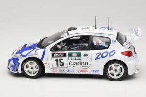 Peugeot 206 WRC #15 G. Panizzi / H. Panizzi WRC 1999 Solido 1:18 9016 Metal — zdjęcie 4 z 8