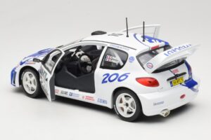 Peugeot 206 WRC #15 G. Panizzi / H. Panizzi WRC 1999 Solido 1:18 9016 Metal — zdjęcie 5 z 8