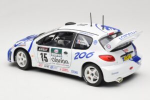 Peugeot 206 WRC #15 G. Panizzi / H. Panizzi WRC 1999 Solido 1:18 9016 Metal — zdjęcie 7 z 8