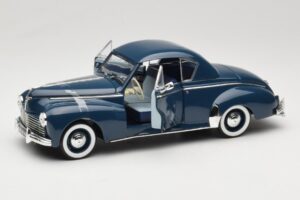 Peugeot 302 Coupe Niebieski Solido 1:18 8168 Metal — zdjęcie 2 z 8